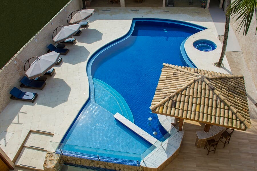 Hotel com piscina Guarujá